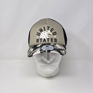 Colosseum Patriotic Foam Trucker Hat Cap USA American Eagle Green Camo Snapback